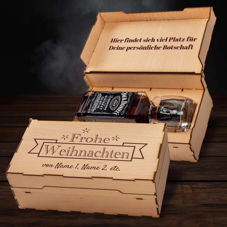 Jack Daniel´s Geschenkbox - Frohe Weihnachten 5 - Customizer - drink4friends