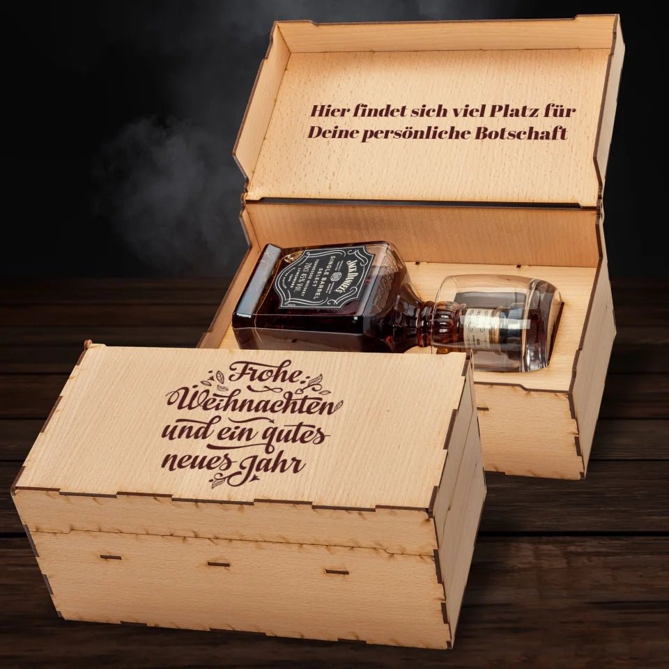 Jack Daniel´s Geschenkbox - Frohe Weihnachten - Customizer - drink4friends