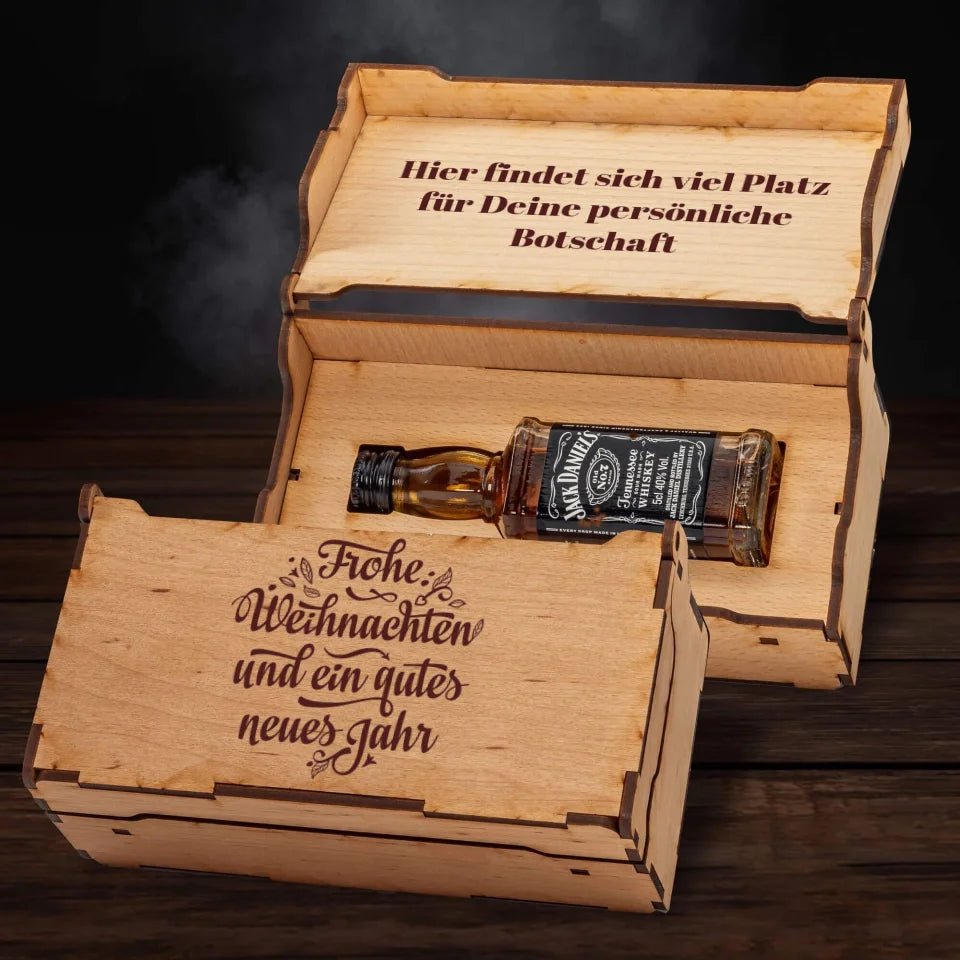 Jack Daniel´s Geschenkbox - Frohe Weihnachten - Customizer - drink4friends