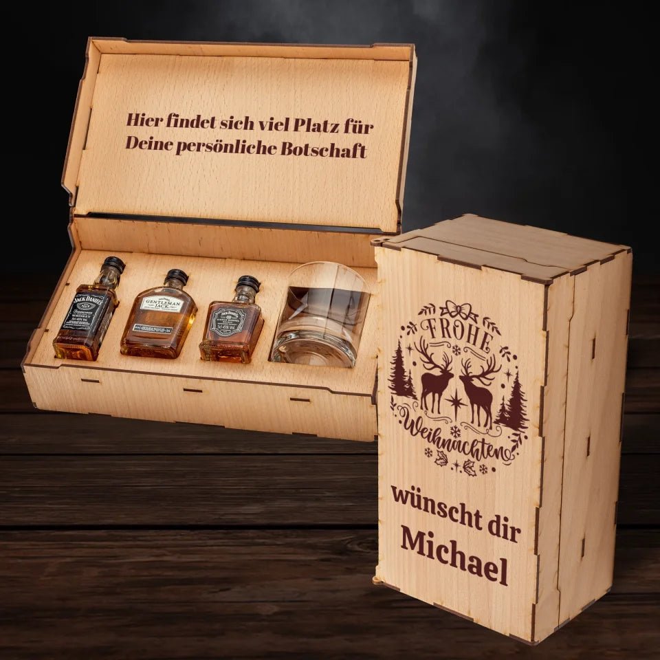 Jack Daniels Geschenkbox - Frohe Weihnachten - Customizer - drink4friends