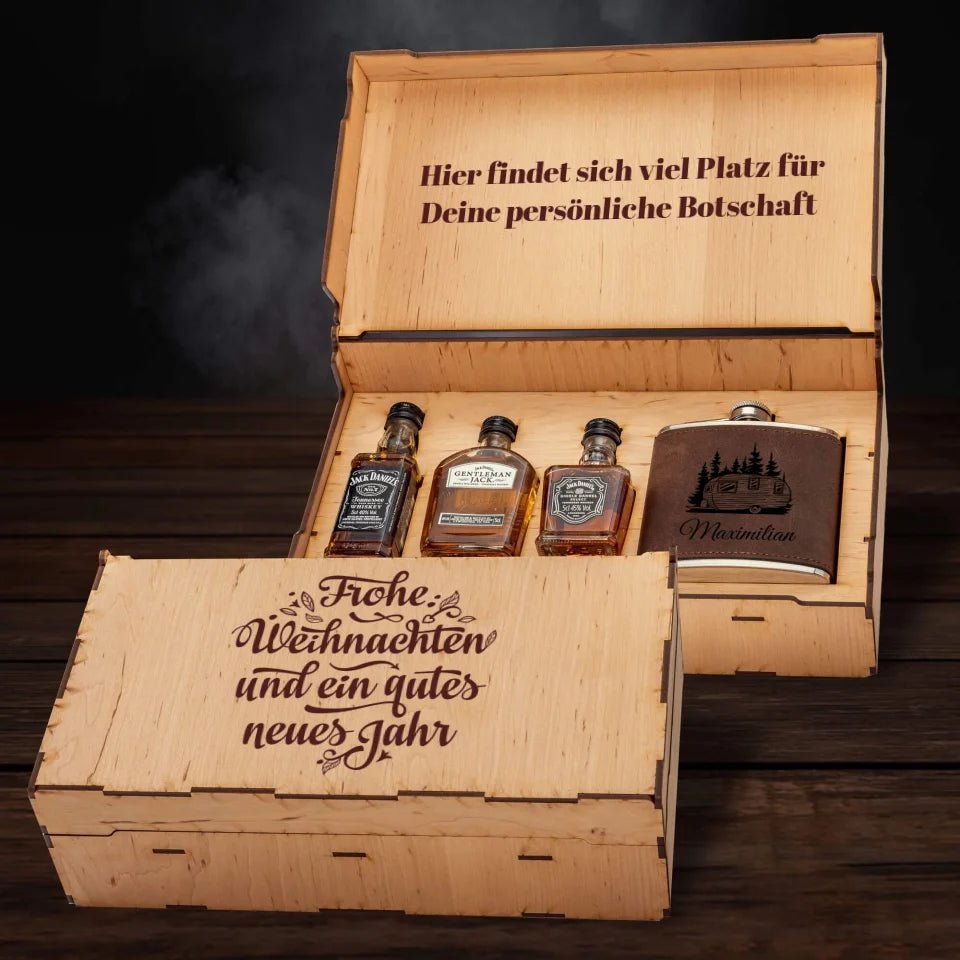 Jack Daniel´s Geschenkbox - Frohe Weihnachten - Customizer - drink4friends