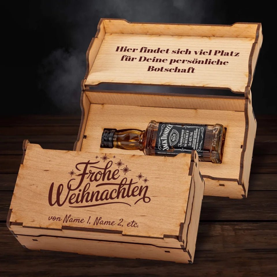 Jack Daniel´s Geschenkbox - Frohe Weihnachten - Handwriting - Customizer - drink4friends