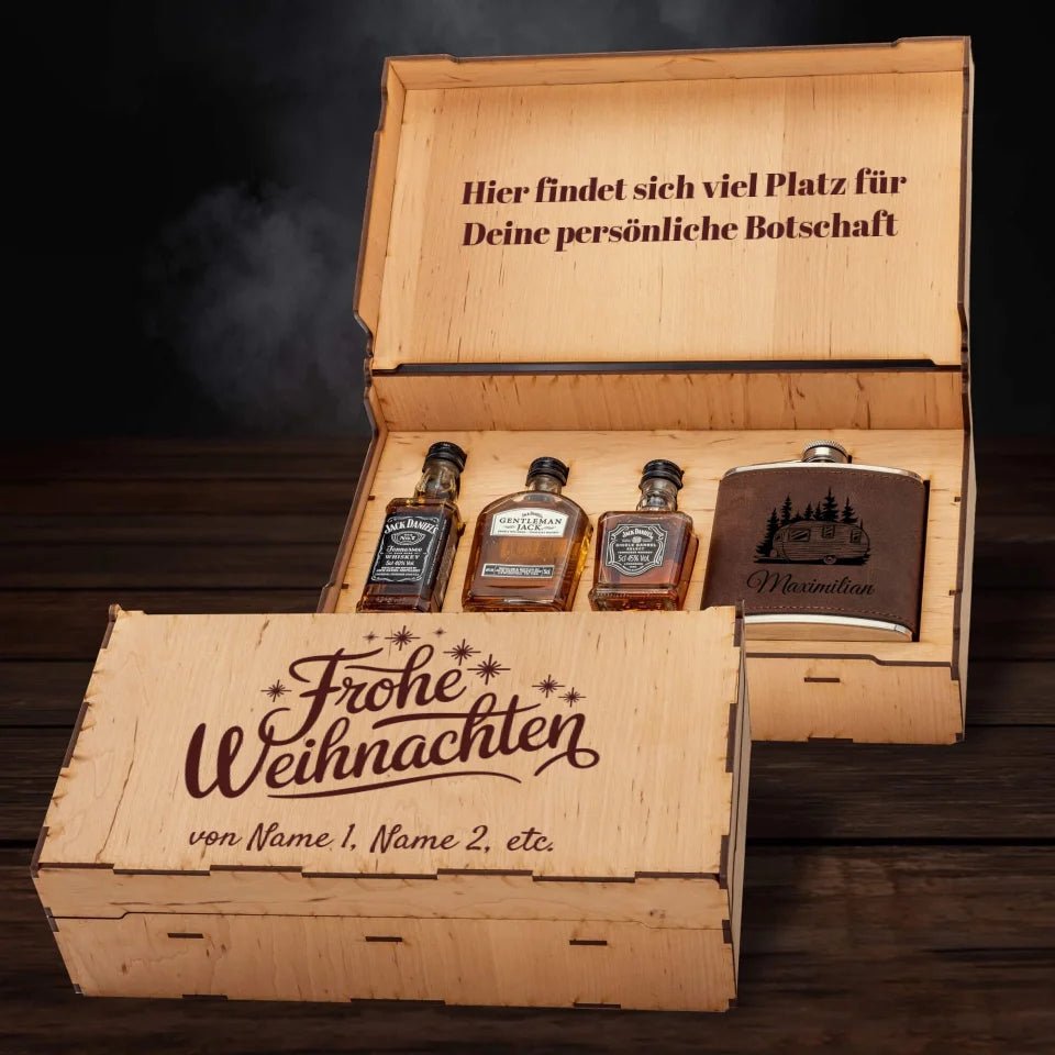 Jack Daniel´s Geschenkbox - Frohe Weihnachten - Handwriting - Customizer - drink4friends