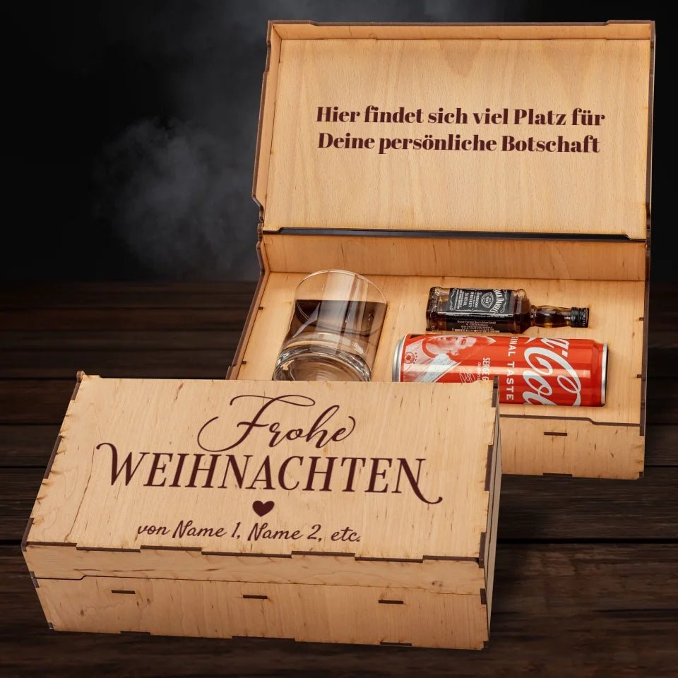 Jack Daniel´s Geschenkbox - Frohe Weihnachten Traditional - Customizer - drink4friends