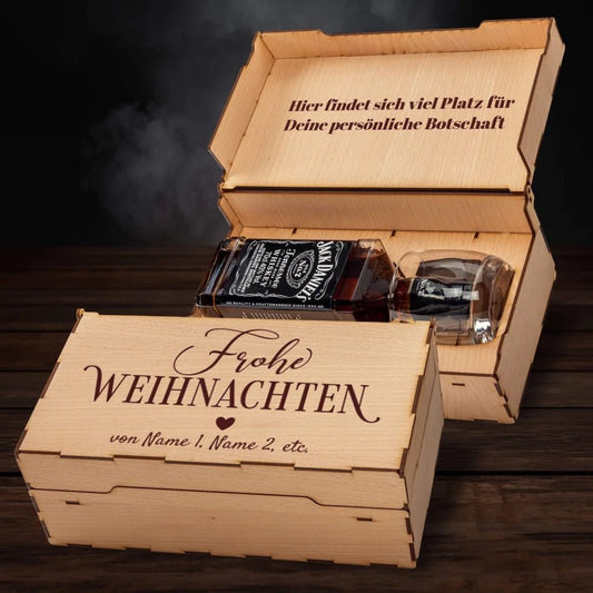 Jack Daniel´s Geschenkbox - Frohe Weihnachten Traditional - Customizer - drink4friends