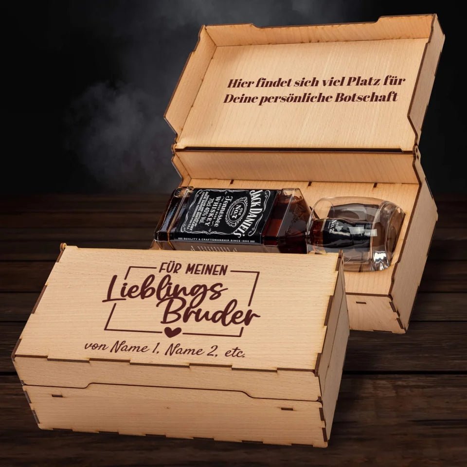 Jack Daniel´s Geschenkbox - Für meinen Lieblingsbruder - Customizer - drink4friends