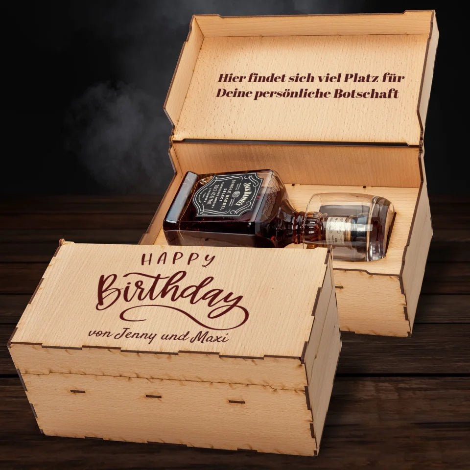 Jack Daniels Geschenkbox - Happy Birthday - Customizer - drink4friends