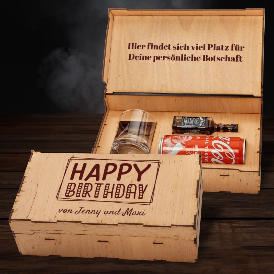 Jack Daniels Geschenkbox - Happy Birthday - Customizer - drink4friends