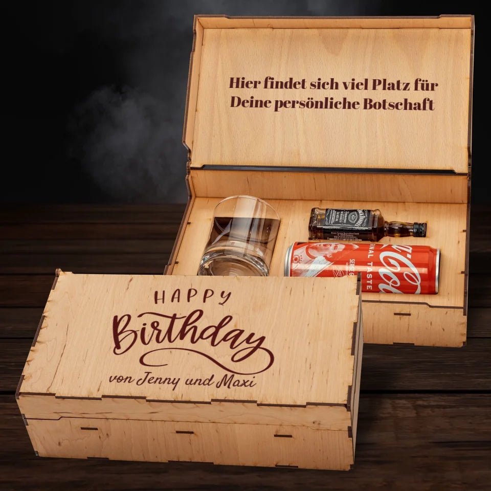 Jack Daniels Geschenkbox - Happy Birthday - Customizer - drink4friends