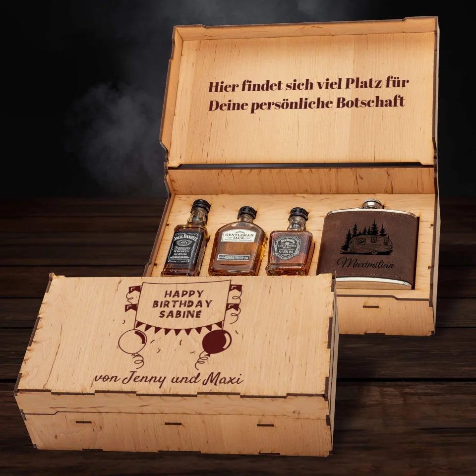 Jack Daniels Geschenkbox - Happy Birthday Banner - Customizer - drink4friends