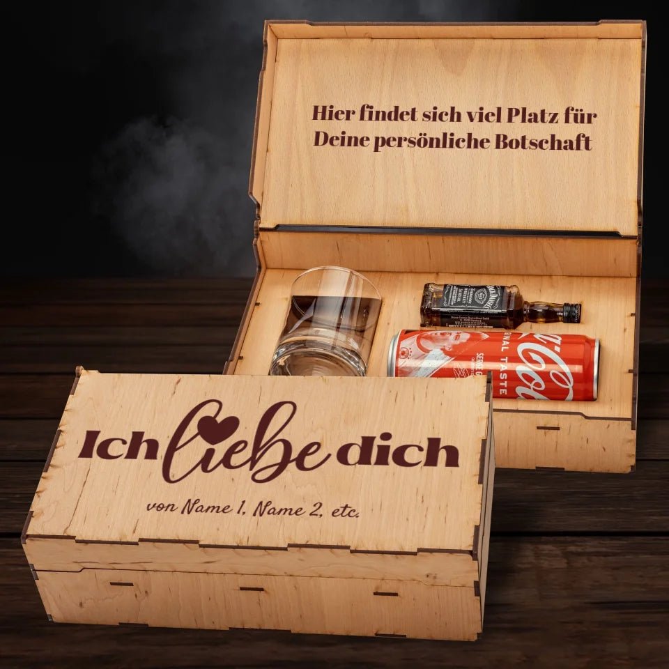 Jack Daniel´s Geschenkbox - Ich liebe dich - Customizer - drink4friends