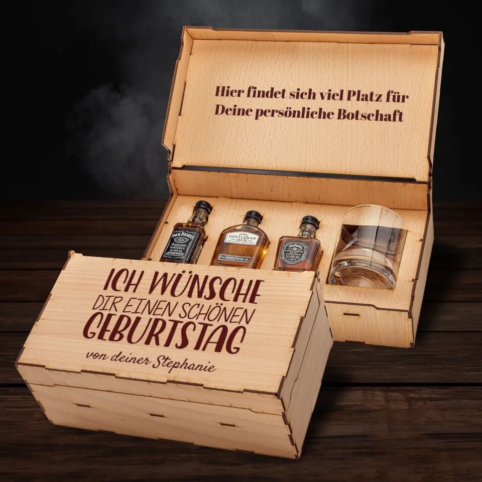 Jack Daniels Geschenkbox - Ich wünsche dir einen schönen Geburtstag - Customizer - drink4friends