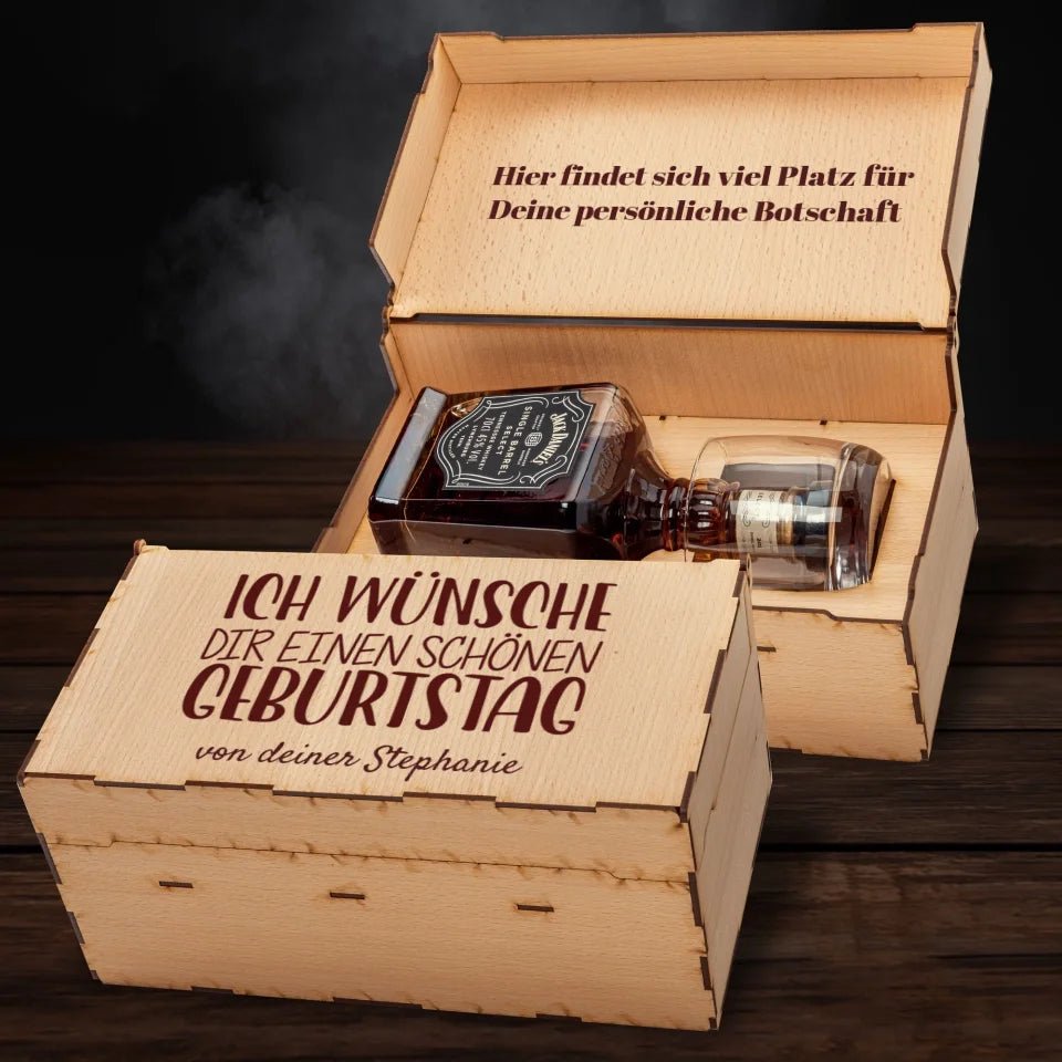 Jack Daniels Geschenkbox - Ich wünsche dir einen schönen Geburtstag - Customizer - drink4friends