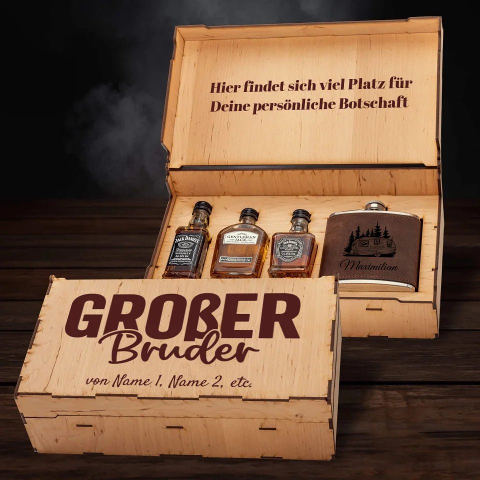 Jack Daniel´s Geschenkbox - Kleiner/Grosser Bruder - Customizer - drink4friends