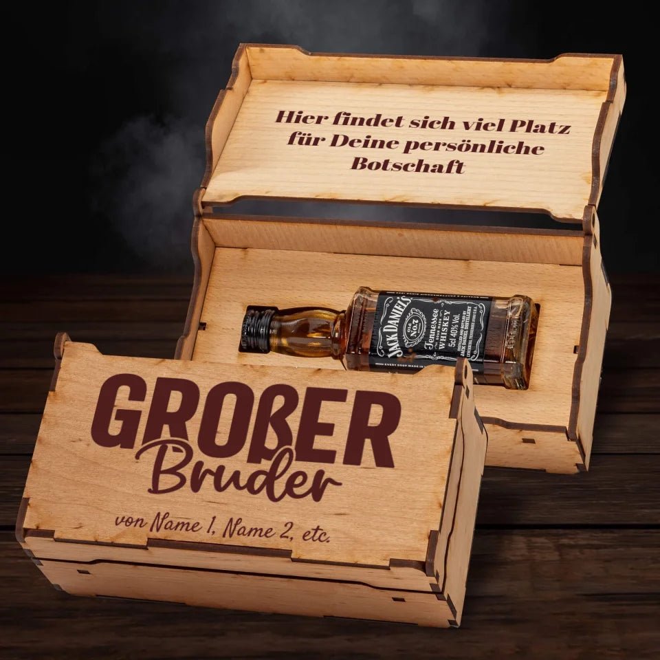 Jack Daniel´s Geschenkbox - Kleiner/Grosser Bruder - Customizer - drink4friends