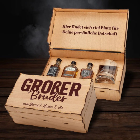 Jack Daniel´s Geschenkbox - Kleiner/Grosser Bruder - Customizer - drink4friends