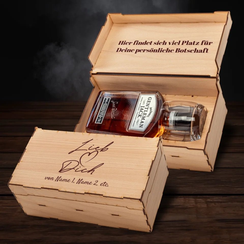 Jack Daniel´s Geschenkbox - Lieb dich - Customizer - drink4friends