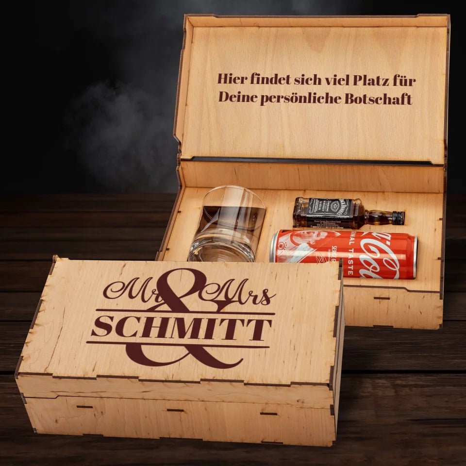 Jack Daniel´s Geschenkbox - Mr & Mrs - Customizer - drink4friends