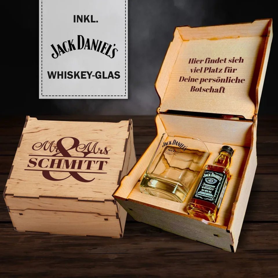 Jack Daniel´s Geschenkbox - Mr & Mrs - Customizer - drink4friends