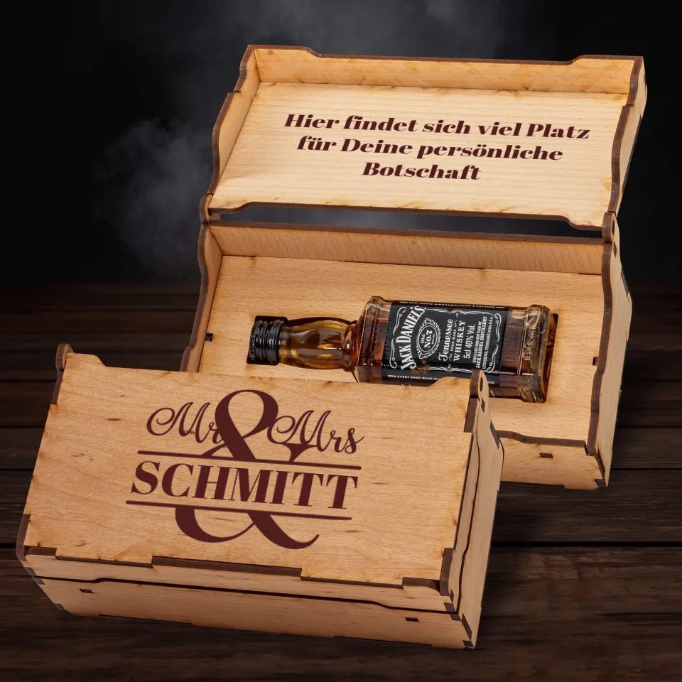 Jack Daniel´s Geschenkbox - Mr & Mrs - Customizer - drink4friends