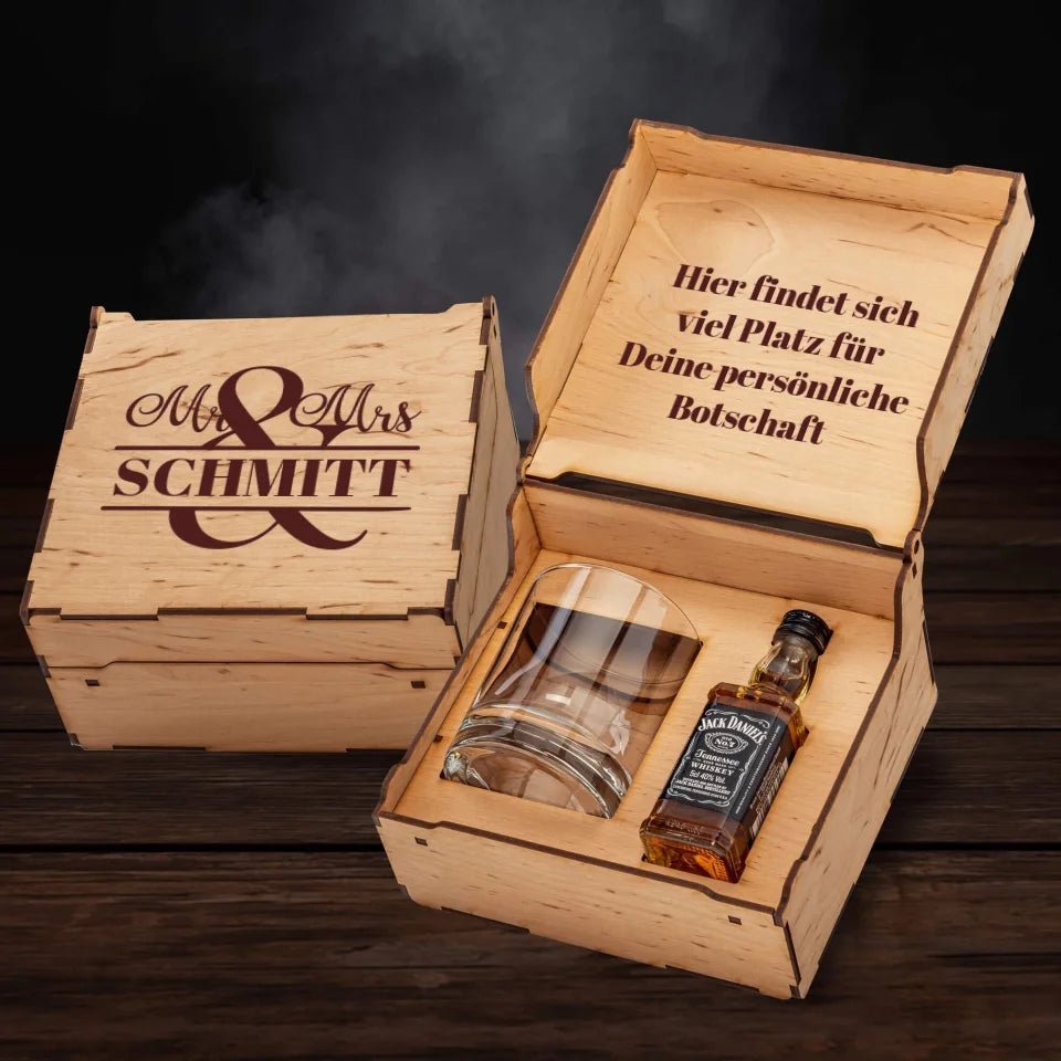 Jack Daniel´s Geschenkbox - Mr & Mrs - Customizer - drink4friends