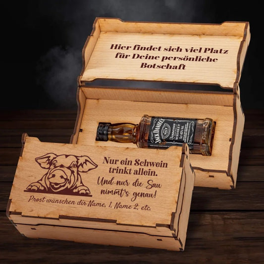 Jack Daniel´s Geschenkbox - Schwein - Customizer - drink4friends