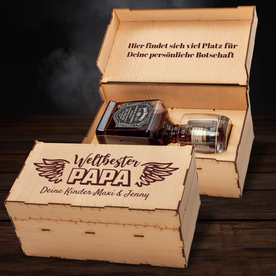 Jack Daniel´s Geschenkbox - Weltbester Papa - Customizer - drink4friends