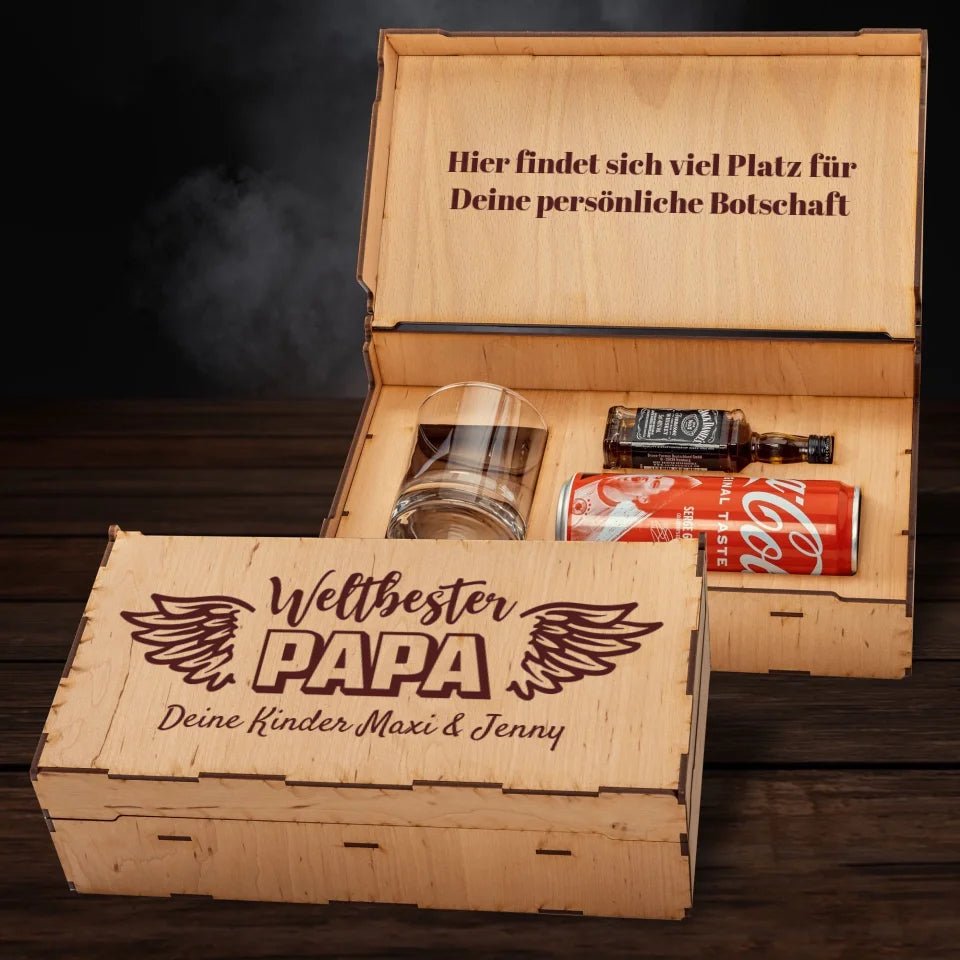 Jack Daniel´s Geschenkbox - Weltbester Papa - Customizer - drink4friends