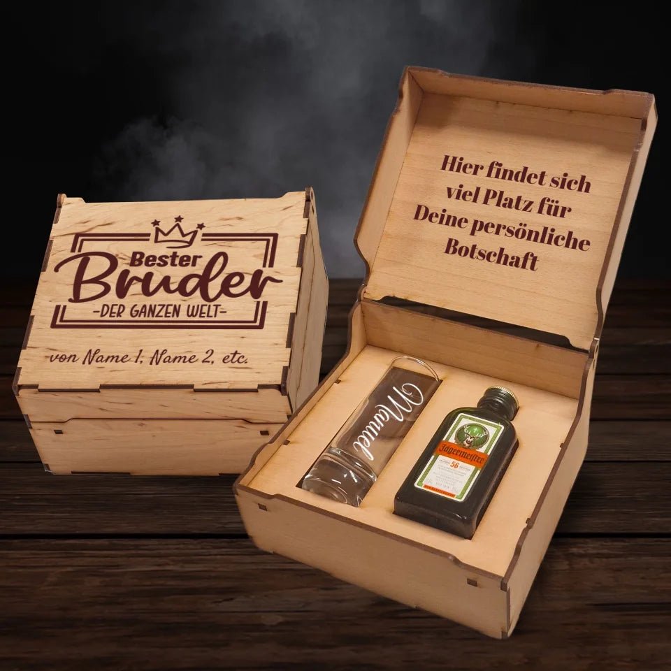 Jägermeister Geschenkbox - Bester Bruder der ganzen Welt - Drink4friends - drink4friends