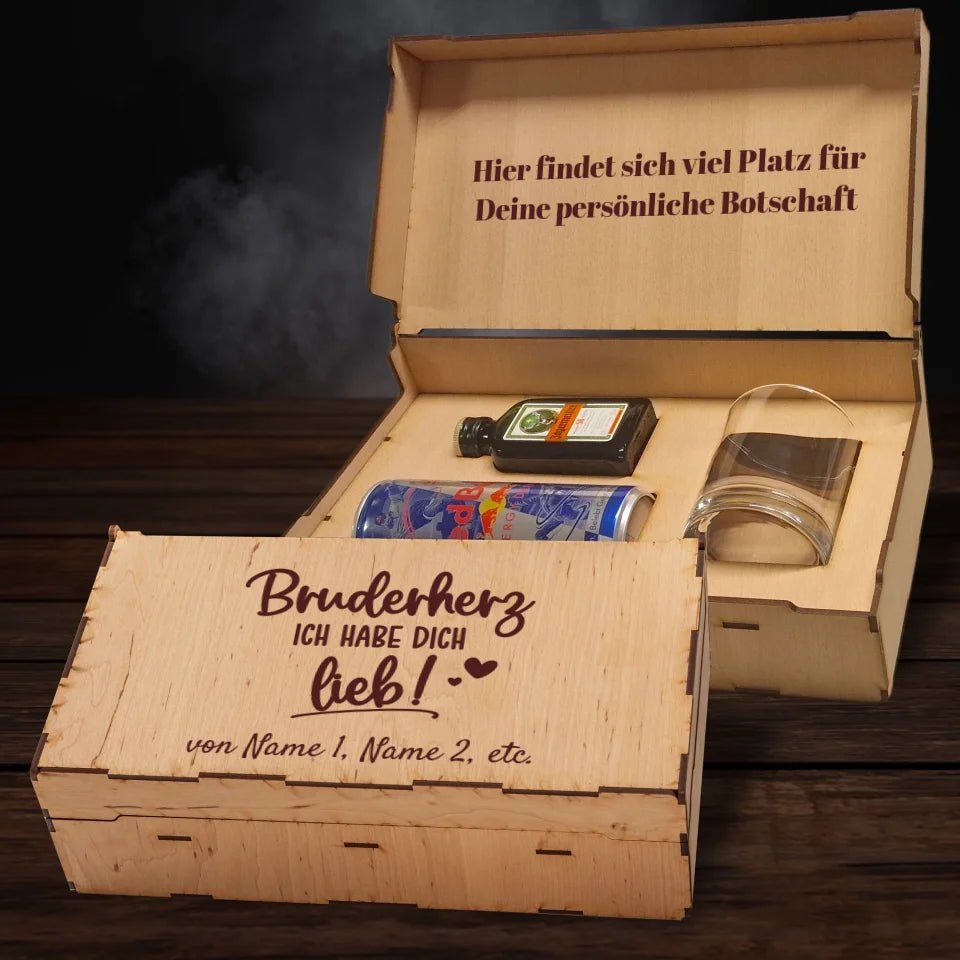 Jägermeister Geschenkbox - Bruderherz ich habe dich lieb - Drink4friends - drink4friends