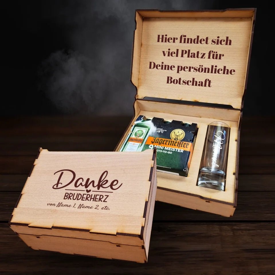 Jägermeister Geschenkbox - Danke Bruderherz - Drink4friends - drink4friends