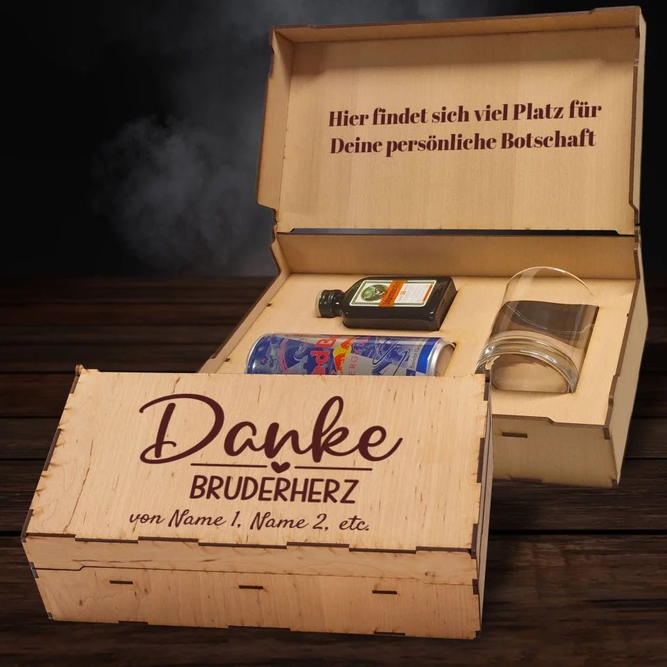 Jägermeister Geschenkbox - Danke Bruderherz - Drink4friends - drink4friends