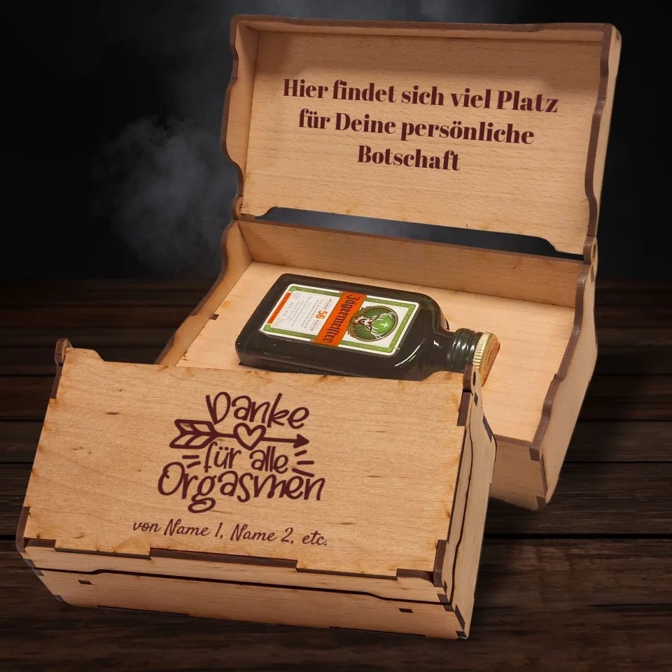 Jägermeister Geschenkbox - Danke für alle Orgasmen - Drink4friends - drink4friends