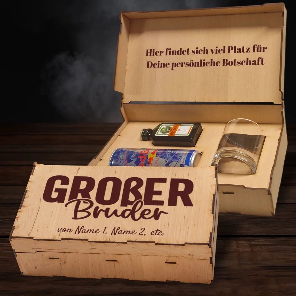 Jägermeister Geschenkbox - Großer/Kleiner Bruder - Drink4friends - drink4friends