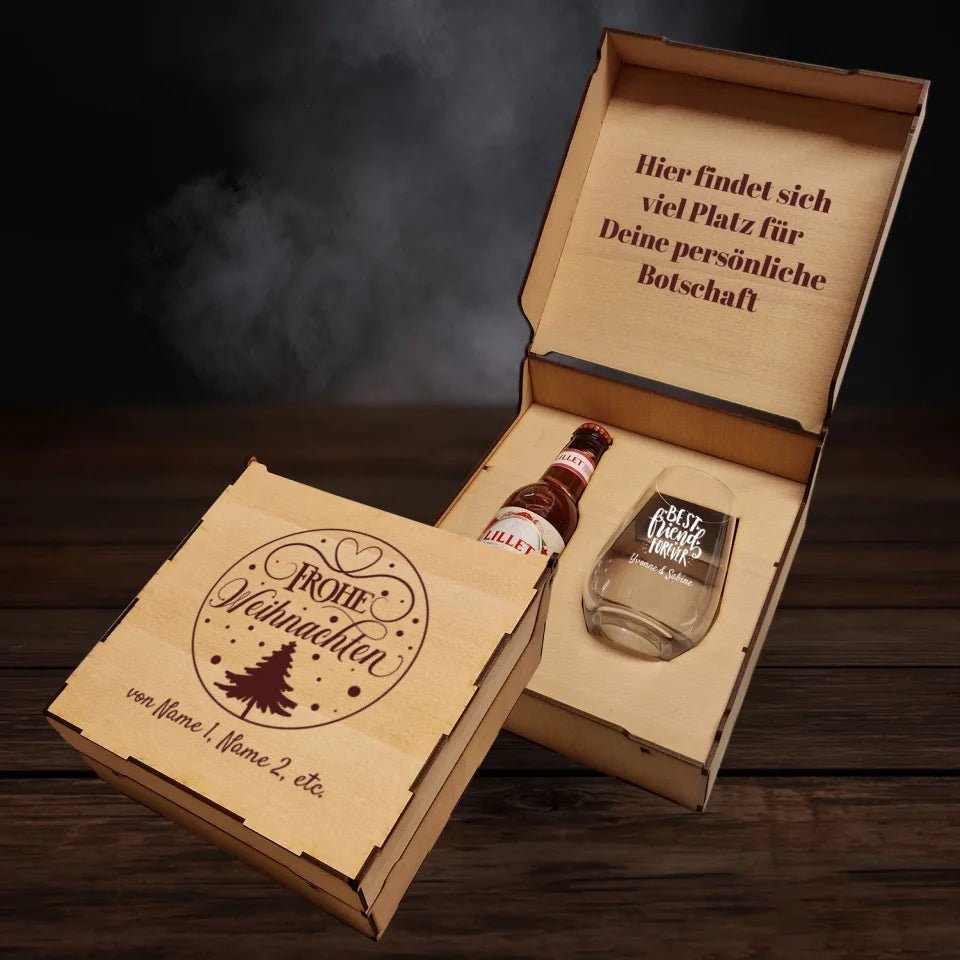 Lillet Berry Geschenkbox - Frohe Weihnachten Ornament - Drink4friends - drink4friends