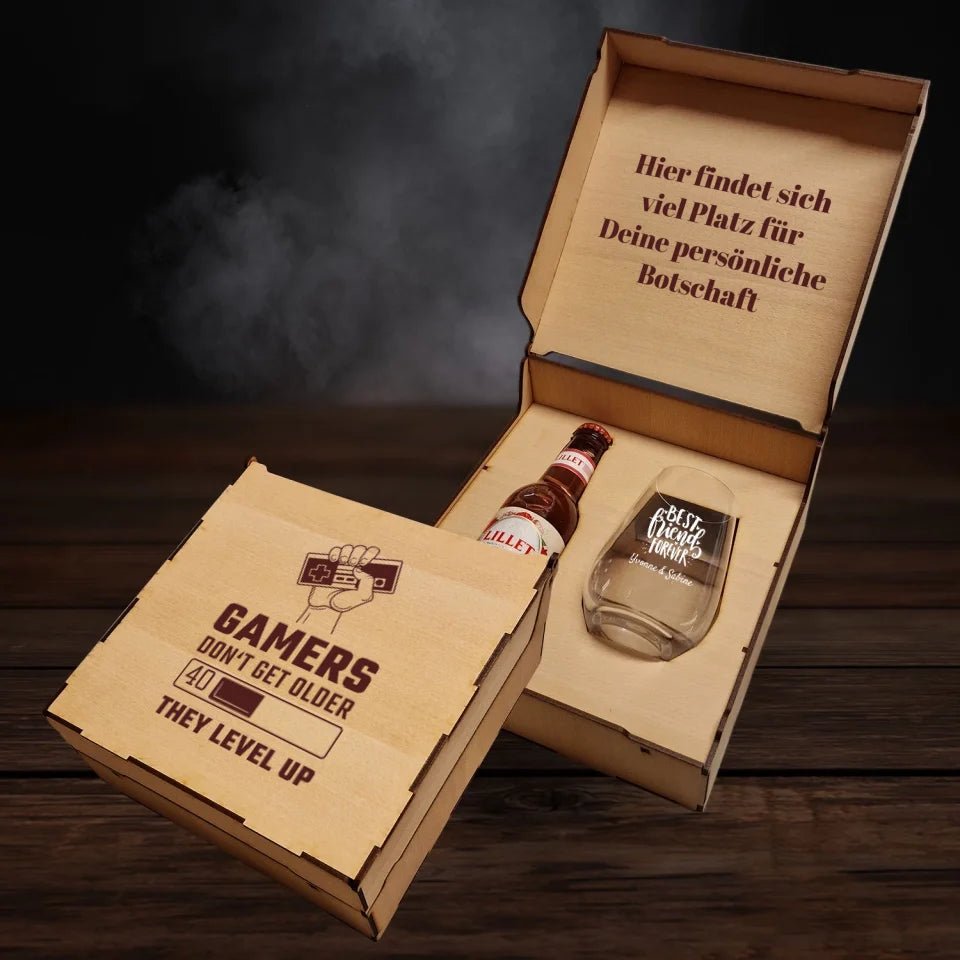 Lillet Berry Geschenkbox - Geburtstag - Gamers don´t get older - Drink4friends - drink4friends