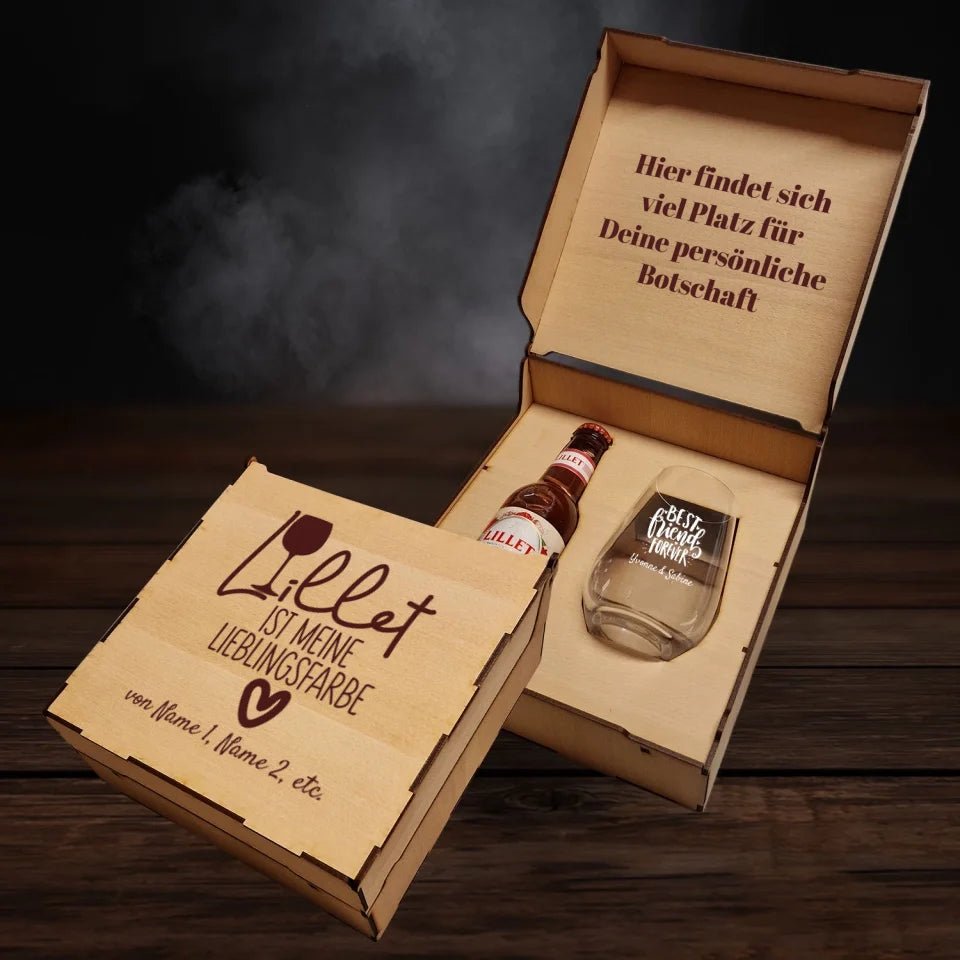 Lillet Berry Geschenkbox - Lillet ist meine Lieblingsfarbe - Drink4friends - drink4friends