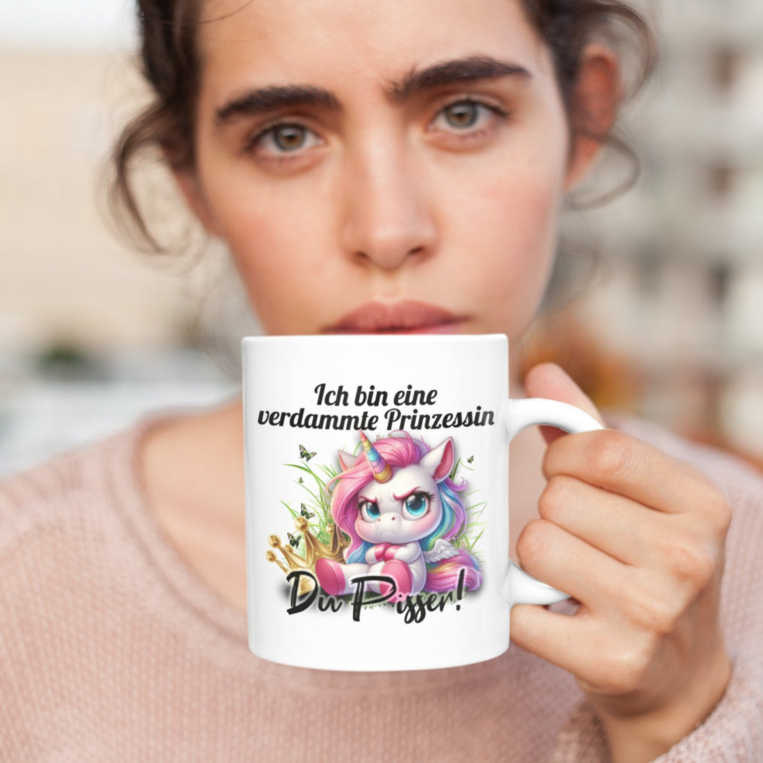 Original Grumpy Mugs - Einhorn - Ich bin eine verdammte Prinzessin - Tasse - drink4friends