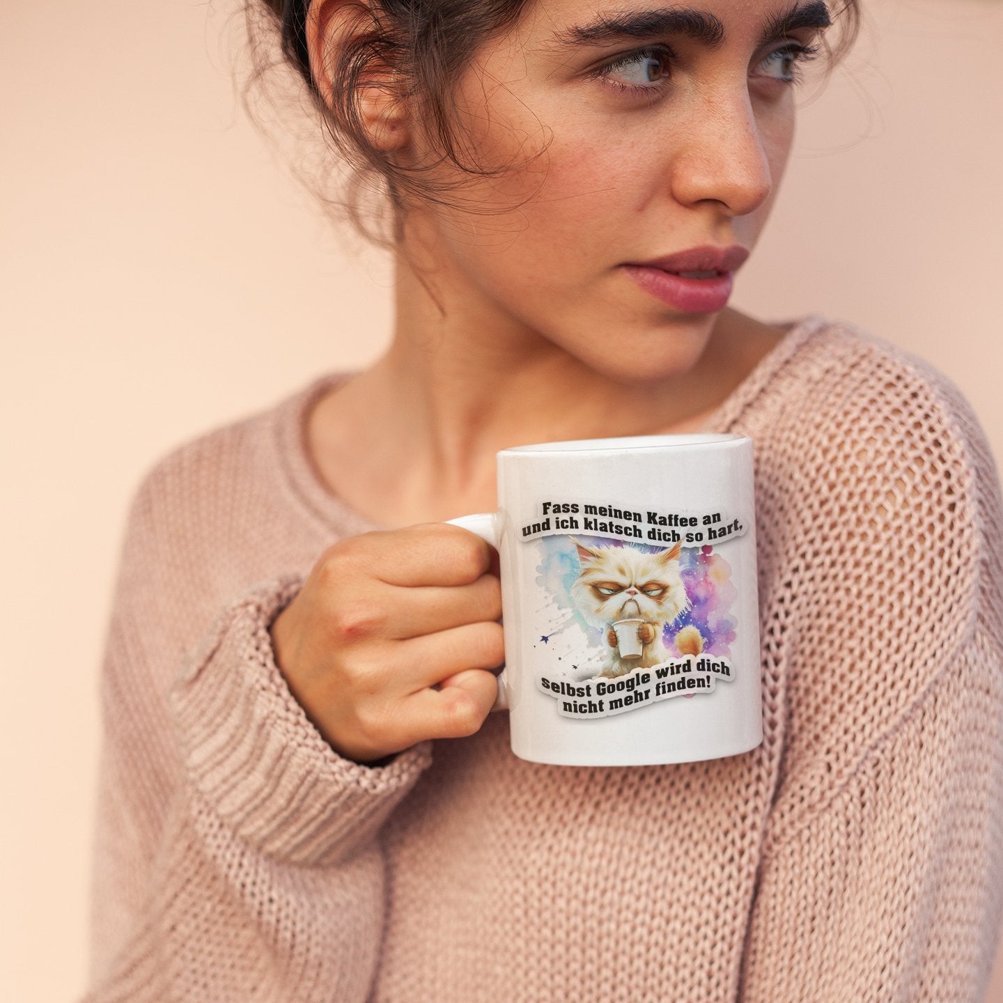 Original Grumpy Mugs - Katze - Fass meinen Kaffee an und ich klatsch dich... - Tasse - drink4friends