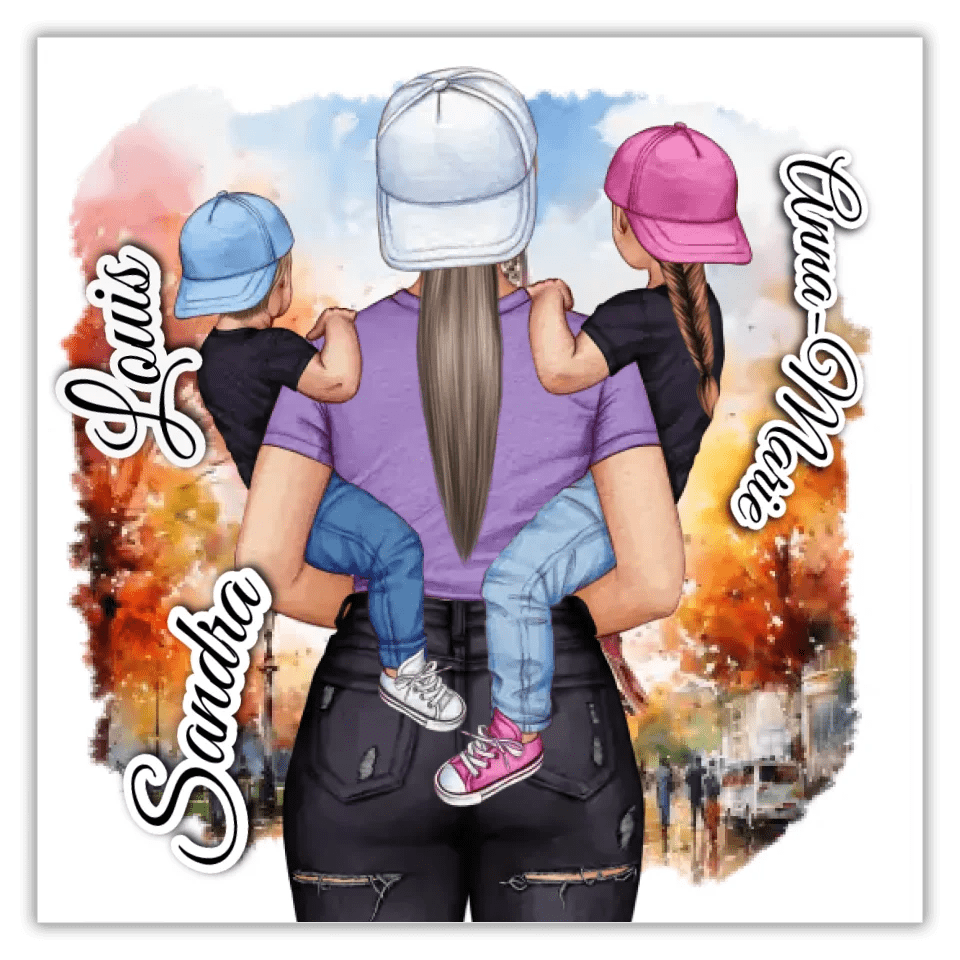 Personalisierte Emaille - Tasse - Super Mum - Doppelseitig bedruckt - Customizer - drink4friends