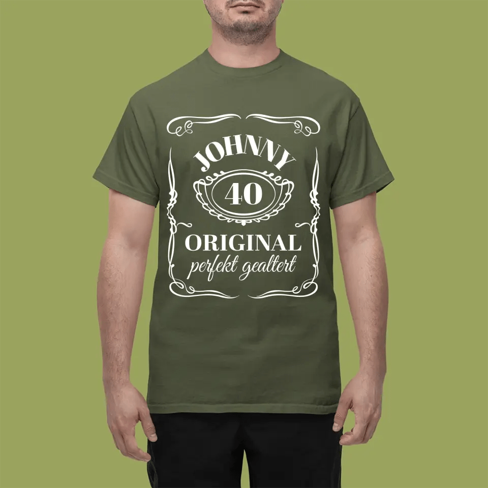 T-Shirt - Geburtstag Whiskeydesign - Personalisierbar - Customizer - drink4friends