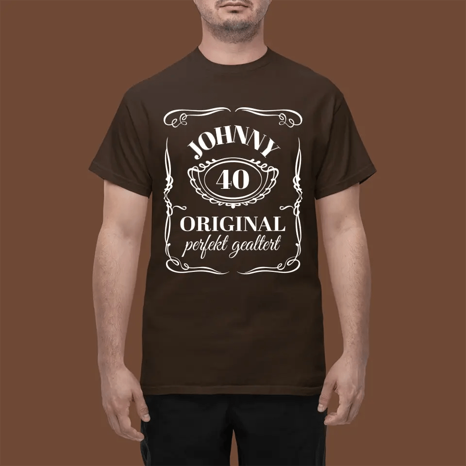 T-Shirt - Geburtstag Whiskeydesign - Personalisierbar - Customizer - drink4friends