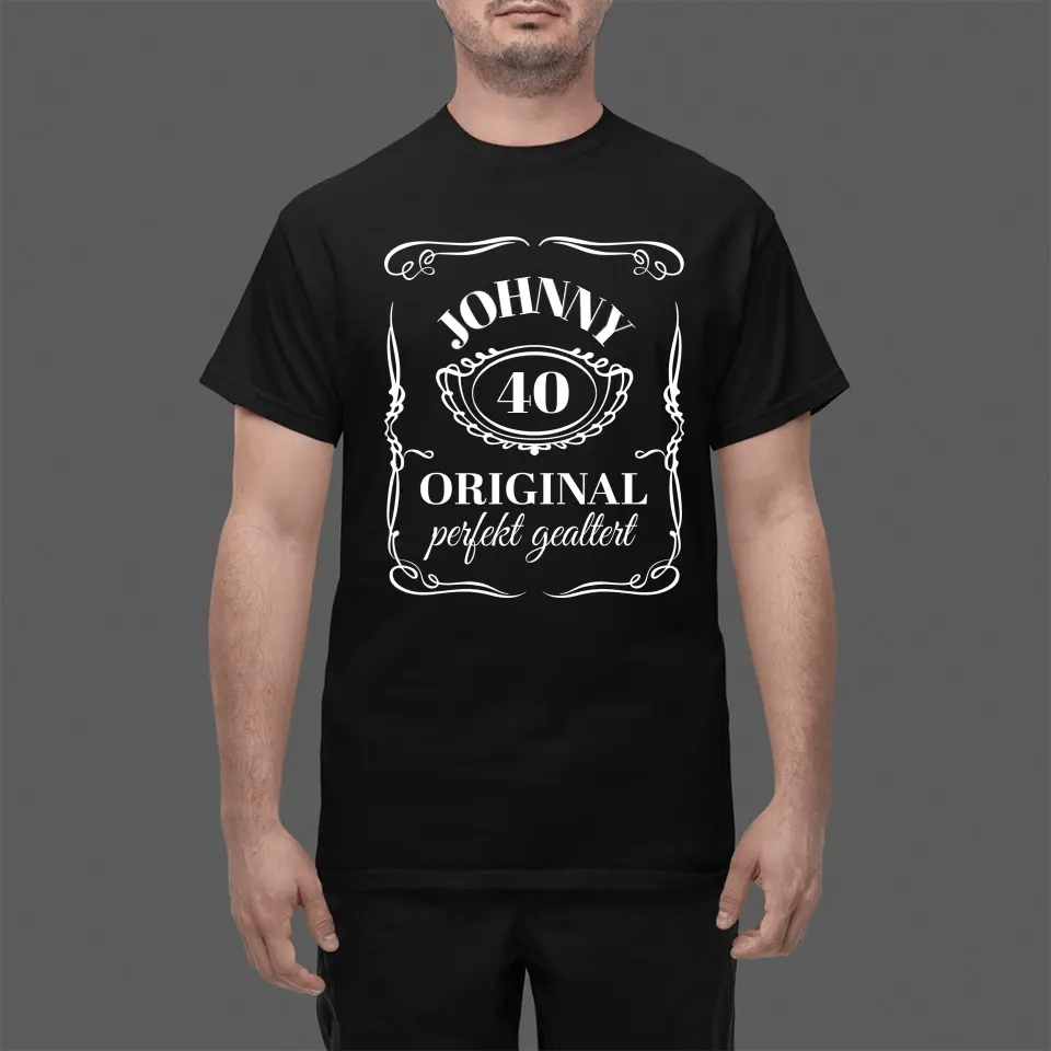 T-Shirt - Geburtstag Whiskeydesign - Personalisierbar - Customizer - drink4friends