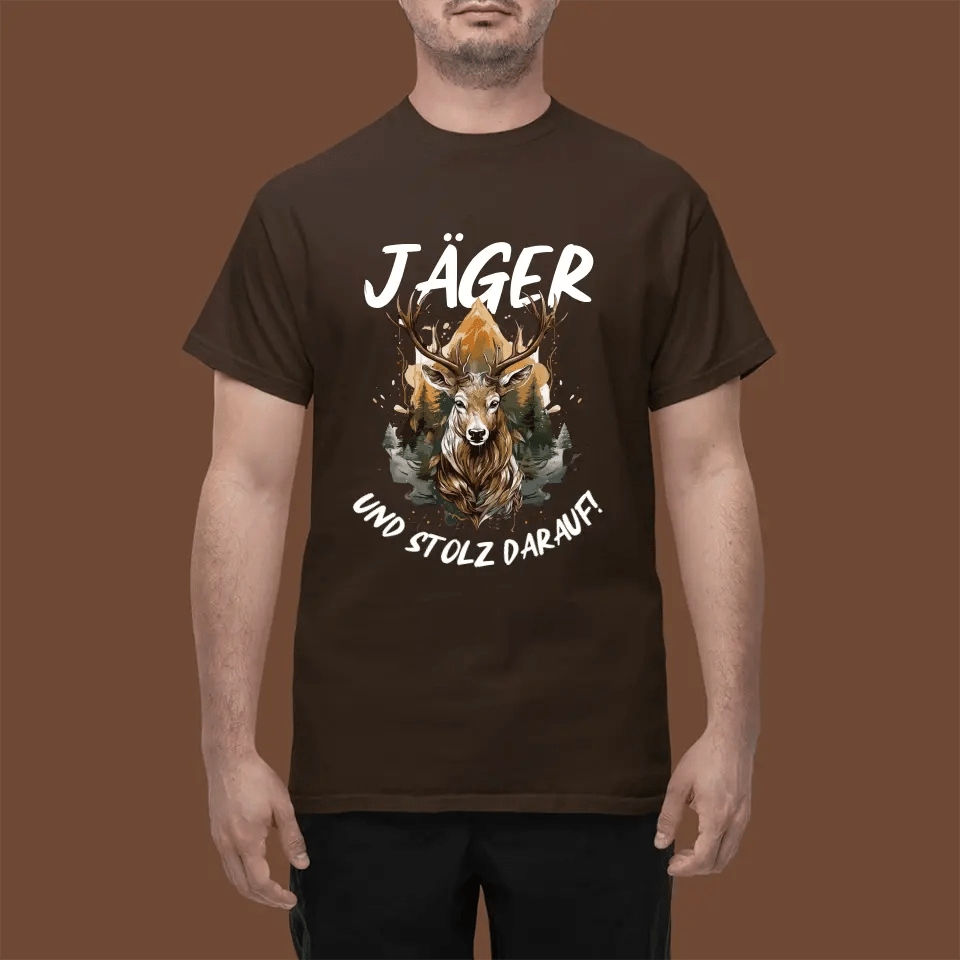 T-Shirt - Jäger und stolz darauf - Personalisierbar - Customizer - drink4friends