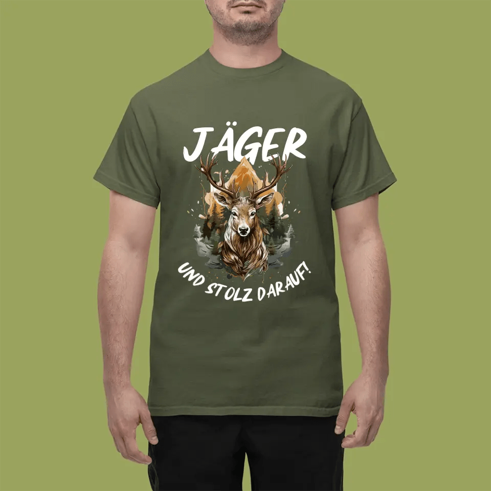 T-Shirt - Jäger und stolz darauf - Personalisierbar - Customizer - drink4friends