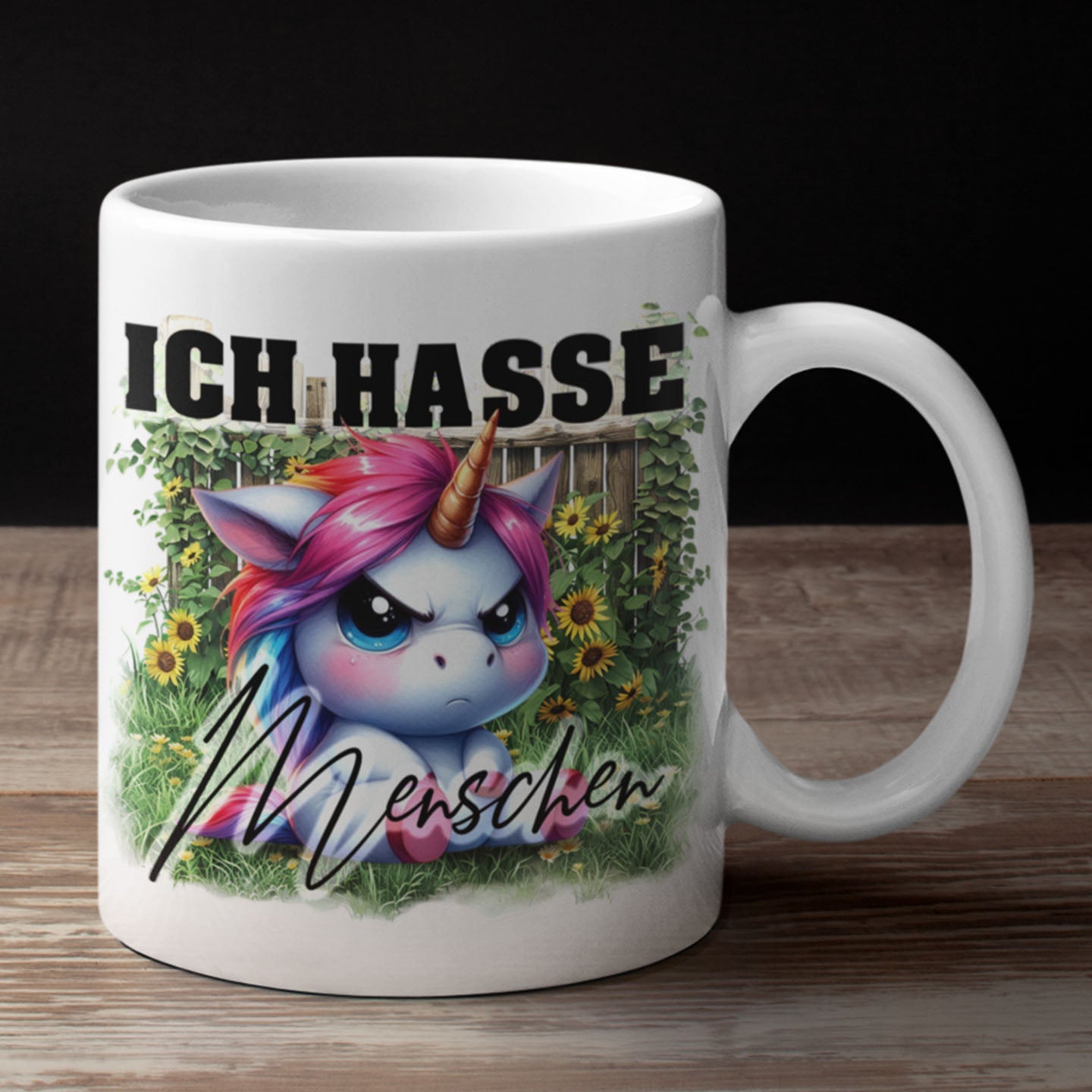 Tasse 11oz - Einhorn - Ich hasse Menschen - Tasse - drink4friends