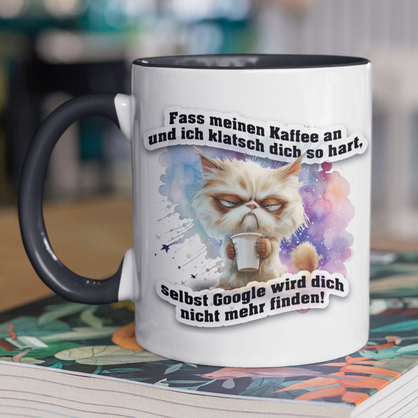 Tasse 11oz - Katze - Fass meinen Kaffee an und ich klatsch dich... - Tasse - drink4friends