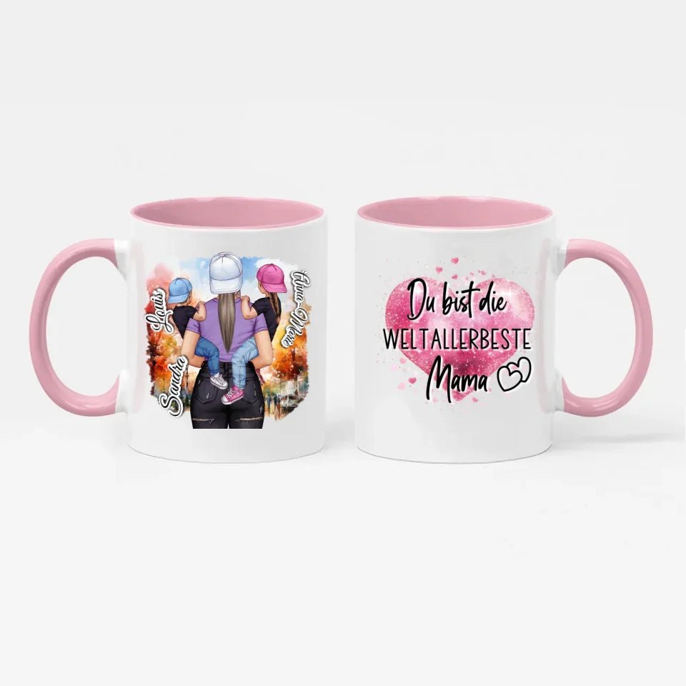 Tasse 11oz - Muttertag - Super Mum mit Zitat - Doppelseitig bedruckt - Customizer - drink4friends