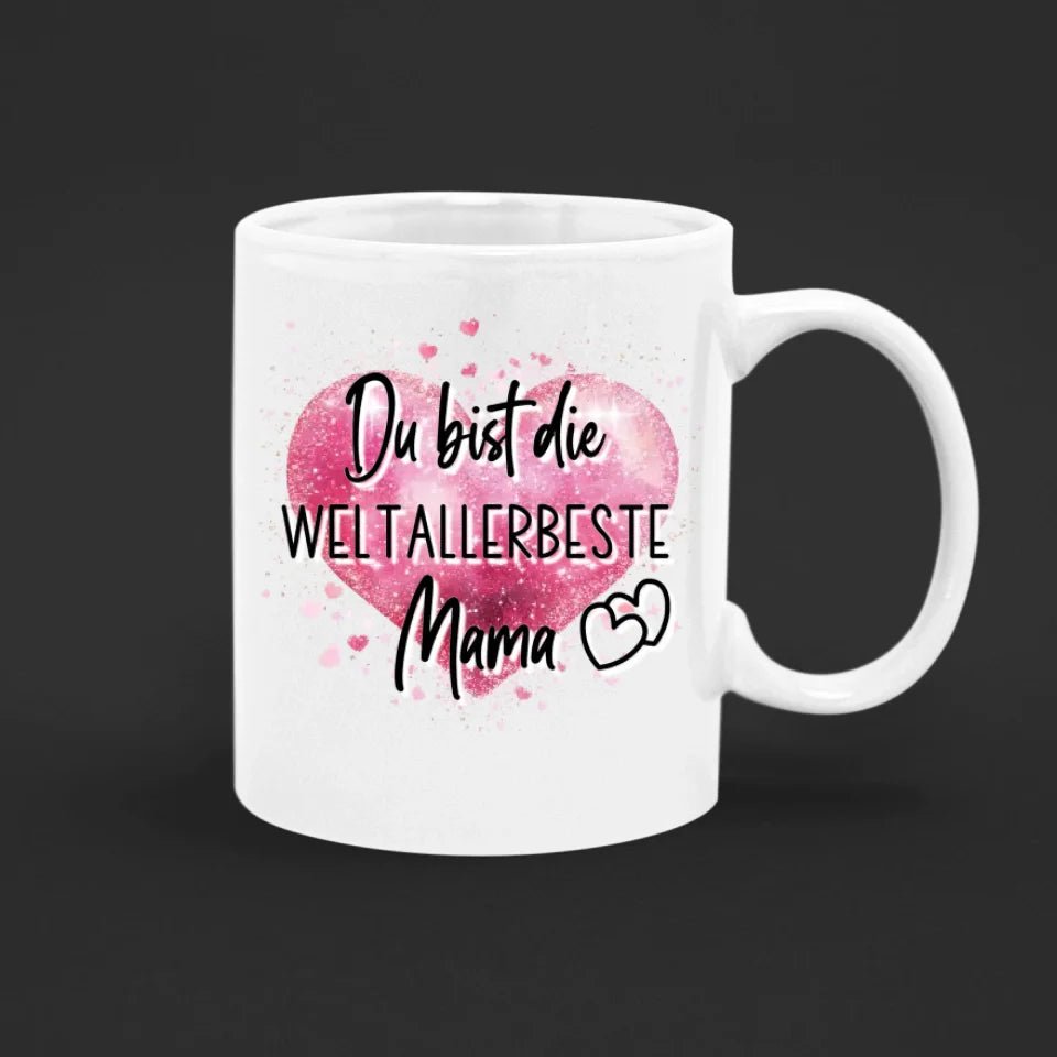 Tasse 11oz - Muttertag - Super Mum mit Zitat - Doppelseitig bedruckt - Customizer - drink4friends