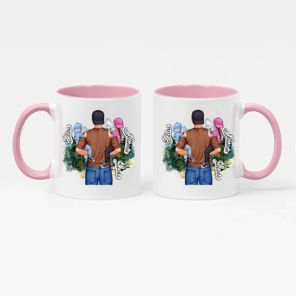 Tasse 11oz - Vatertag - Super Dad - Doppelseitig bedruckt - Customizer - drink4friends